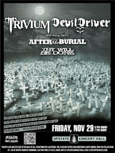Trivium @ Upstate Concert Hall - Clifton Park, New York, Etats-Unis [29/11/2013]