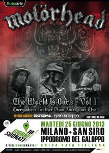 Motörhead @ Ippodromo Del Galoppo - Milan, Italie [25/06/2013]