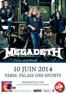 Megadeth @ Palais des Sports - Paris, France [10/06/2014]