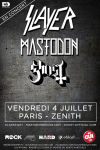 Slayer - Mastodon - Ghost - 04/07/2014 19:00