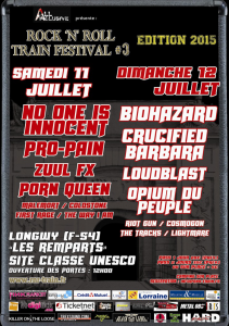 Rock 'n' Roll Train Festival @ Les Remparts - Longwy, France [12/07/2015]
