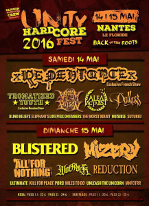 Unity Hardcore Fest 2016 @ Le Floride - Nantes, France [14/05/2016]