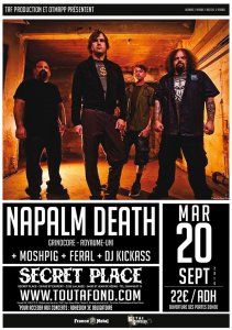 Napalm Death @ Secret Place - Saint Jean de Vedas, France [20/09/2016]
