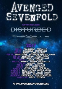 Avenged Sevenfold @ Rockhal - Esch-sur-Alzette, Luxembourg [01/03/2017]
