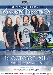 Sonata Arctica @ La Machine du Moulin-Rouge - Paris, France [16/10/2016]