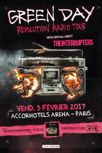 Green Day @ Accor Arena (ex-AccorHotels Arena, ex-Palais Omnisports Paris Bercy) - Paris, France [03/02/2017]