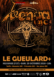 Venom Inc. @ Le Gueulard Plus - Nilvange, France [29/10/2016]