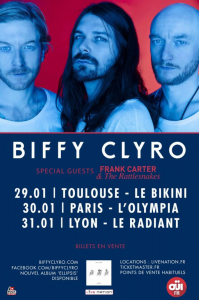 Biffy Clyro @ L'Olympia - Paris, France [30/01/2017]