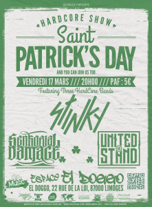 Saint Patrick's Day @ Espace El Doggo - Limoges, France [17/03/2017]