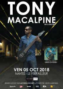 Tony MacAlpine @ Le Ferrailleur - Nantes, France [05/10/2018]