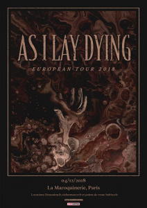 As I Lay Dying @ La Maroquinerie - Paris, France [04/12/2018]
