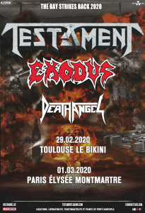 Testament @ Le Bikini - Toulouse, France [29/02/2020]