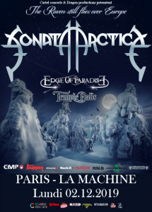 Sonata Arctica @ La Machine du Moulin-Rouge - Paris, France [02/12/2019]