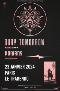 Bury Tomorrow @ Le Trabendo - Paris, France [23/01/2024]
